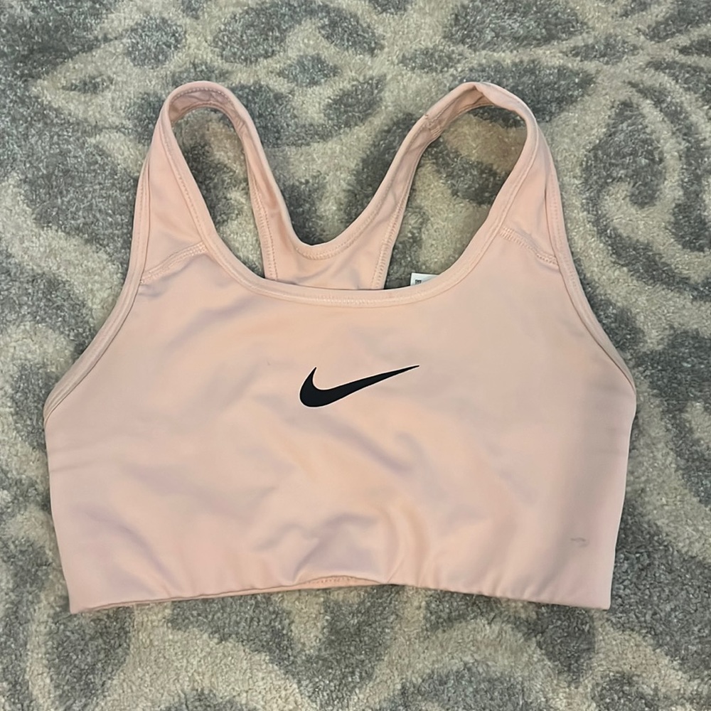 Nike Light Pink XS Swoosh Sports Bra